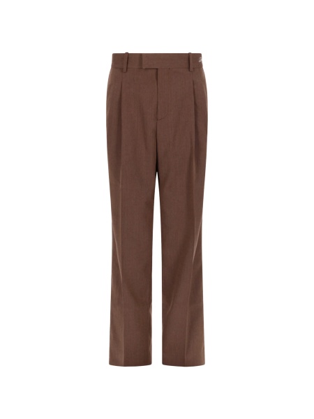 Pantaloni eleganti DRÔLE DE MONSIEUR maro