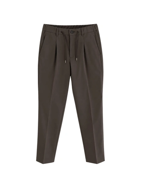 Pantaloni eleganti Herno maro din polyester