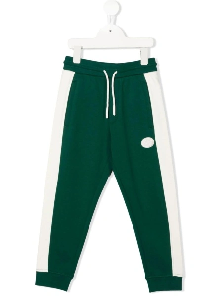 Pantaloni Emporio Armani verzi din bumbac