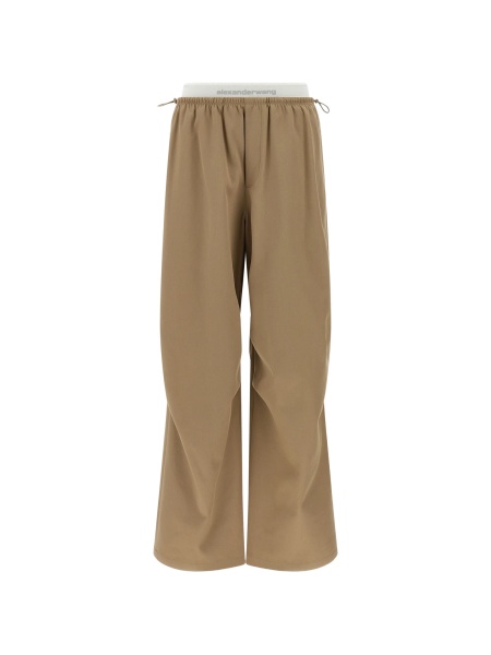 Pantaloni evazati Alexander Wang maro