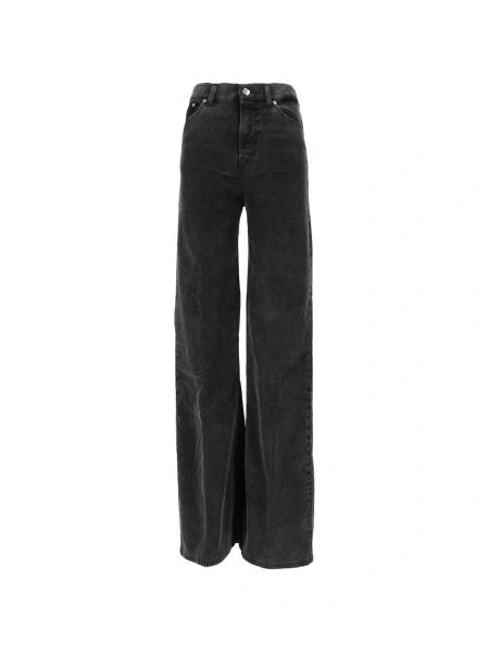 Pantaloni evazati Dondup negri