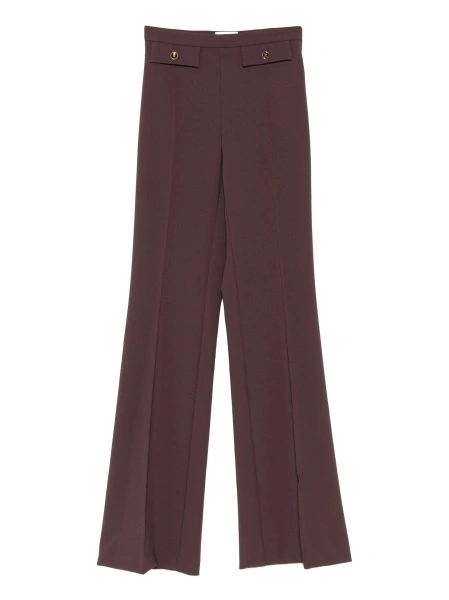 Pantaloni evazati Elisabetta Franchi maro