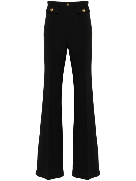 Pantaloni evazati Elisabetta Franchi negri