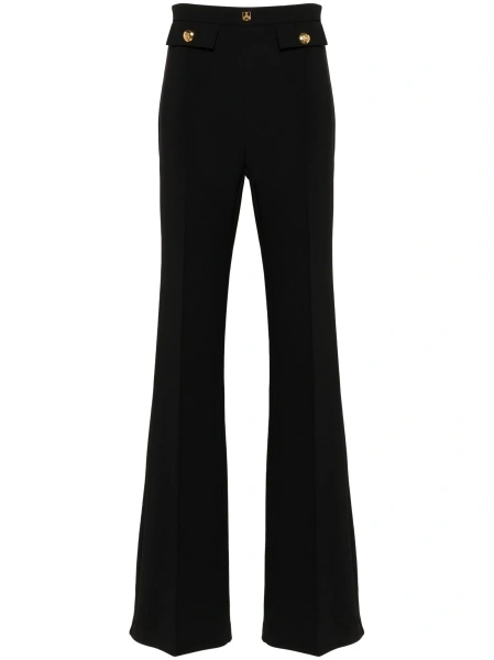 Pantaloni evazati Elisabetta Franchi negri