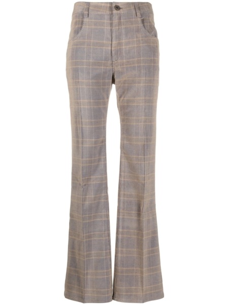 Pantaloni evazati MCQ Alexander McQueen neutri din vascoza si spandex/elastan