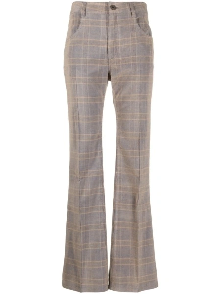 Pantaloni evazati MCQ Alexander McQueen neutri din vascoza si spandex/elastan