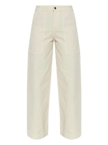 Pantaloni evazati Moncler neutri