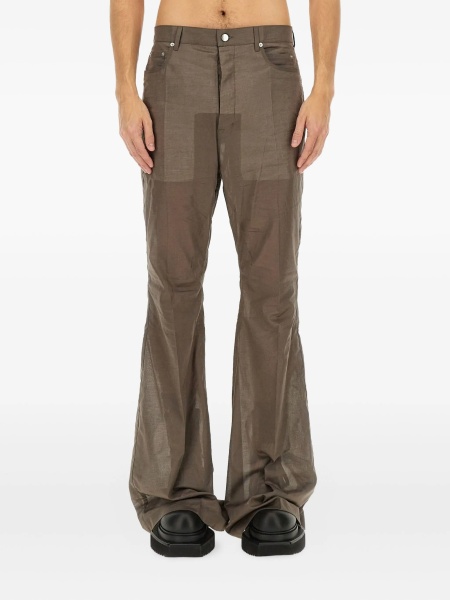 Pantaloni evazati Rick Owens maro
