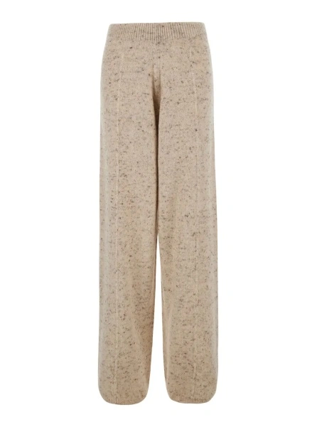 Pantaloni Fabiana Filippi bej din lana