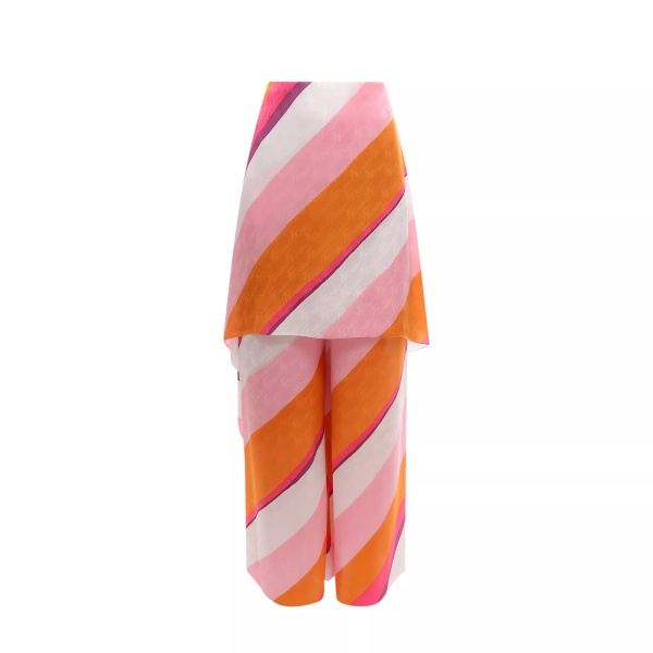 Pantaloni Fendi Ff Color-Block Draped Trousers