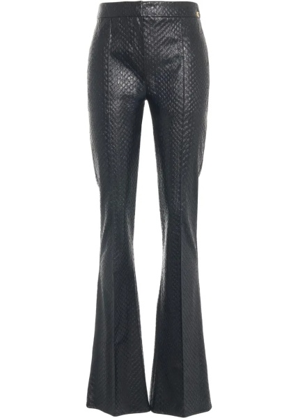 Pantaloni Flared pants with snake effect