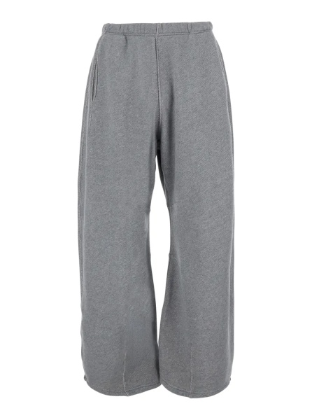Pantaloni Gray Pants with elasticated waist and logo patch on the back in cotton for men
