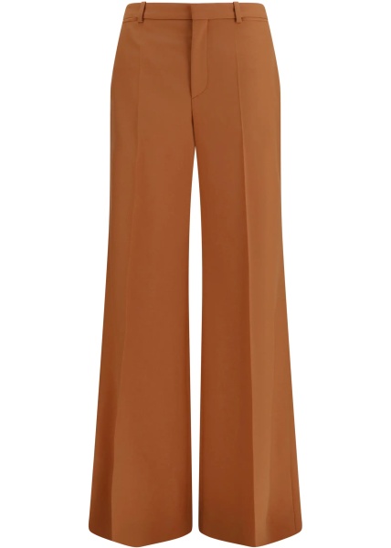 Pantaloni High-waisted flared cotton Pants