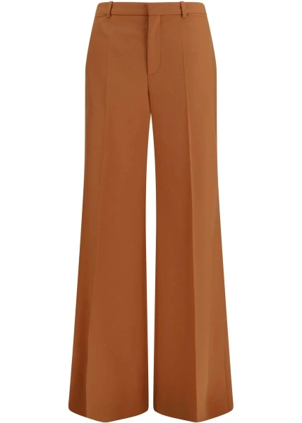 Pantaloni High-waisted flared cotton Pants