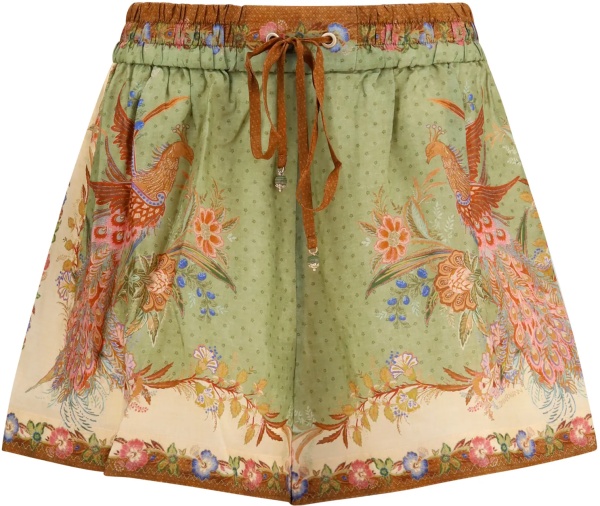 Pantaloni Indra relaxed silk drawstring Shorts