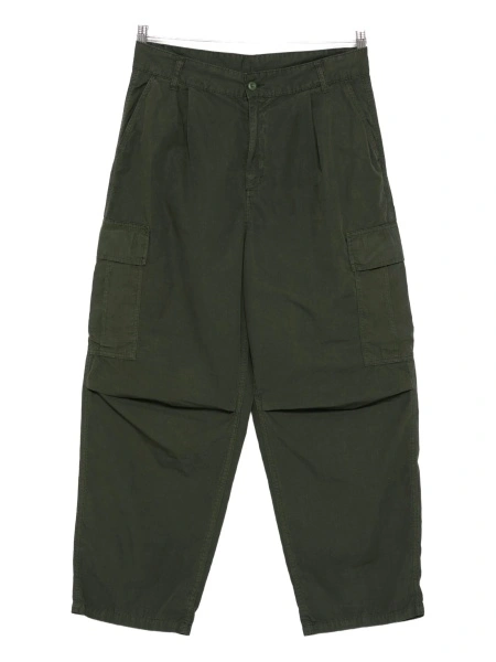 Pantaloni loose fit Carhartt verzi din bumbac