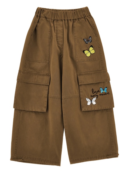 Pantaloni Monnalisa maro