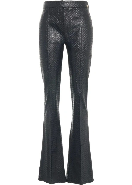 Pantaloni office Elisabetta Franchi negri