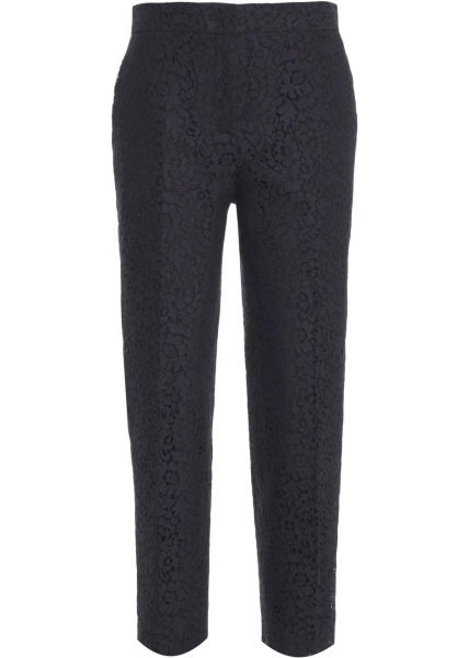 Pantaloni Pants with floral embroidery 'Coron'