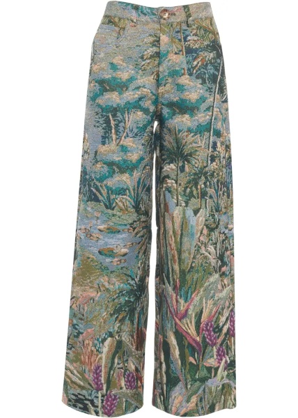 Pantaloni Pants with floral pattern