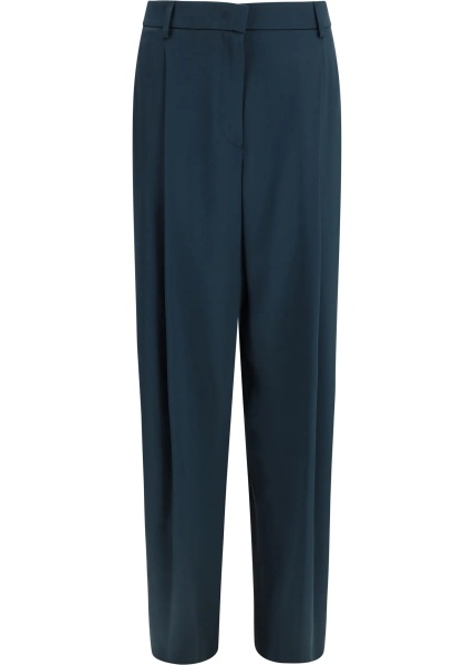 Pantaloni Pleated silk Pants