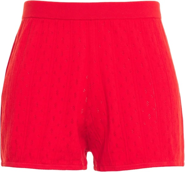 Pantaloni Pointelle knit shorts