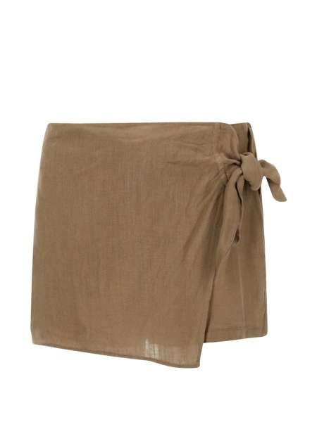 Pantaloni scurti 120% LINO maro