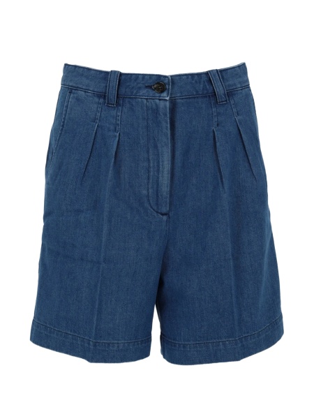 Pantaloni scurti A.P.C. albastri