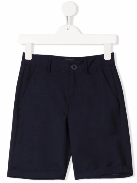 Pantaloni scurti Fay albastri din lana si mohair