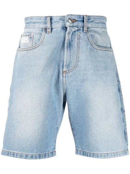 Pantaloni scurti GCDS albastri din bumbac