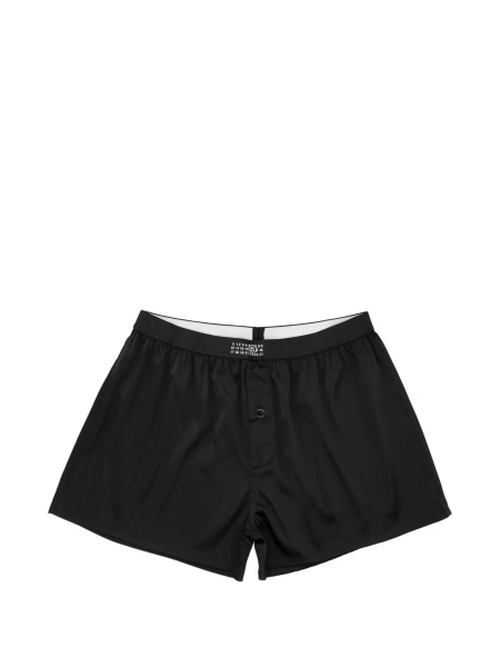 Pantaloni scurti MM6 Maison Margiela negri