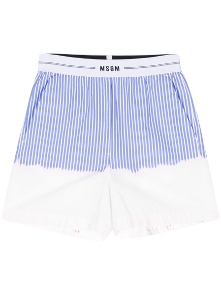 Pantaloni scurti MSGM albastri din bumbac