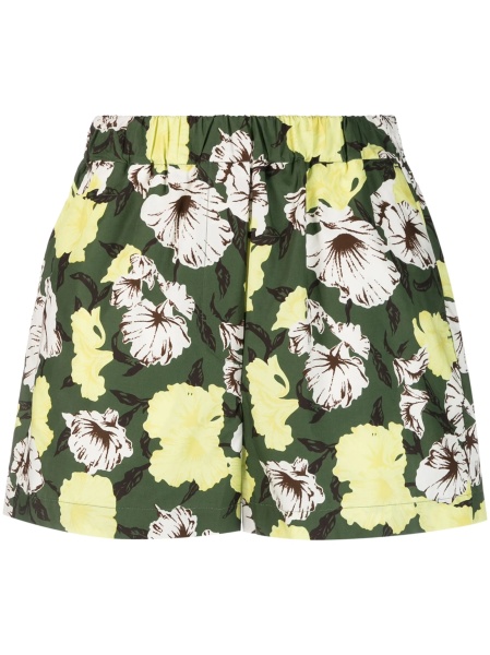 Pantaloni scurti MSGM verzi din bumbac