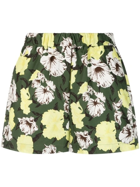 Pantaloni scurti MSGM verzi din bumbac