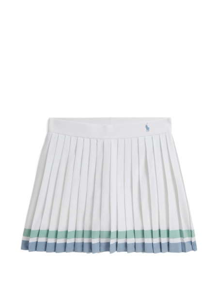 Pantaloni scurti Ralph Lauren albi din lycra si poliester reciclat