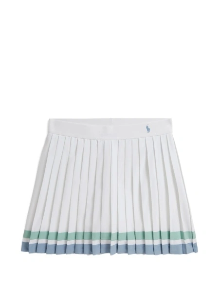 Pantaloni scurti Ralph Lauren albi din lycra si poliester reciclat