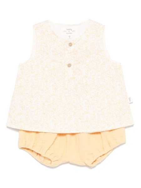 Pantaloni scurti TEDDY & MINOU galbeni