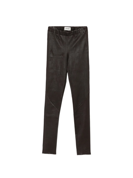 Pantaloni slim fit ARMA maro din piele