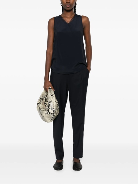 Pantaloni slim fit Fabiana Filippi albastri