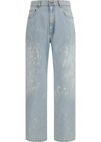 Pantaloni Splatter effect Jeans