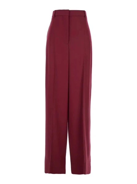 Pantaloni Stella McCartney mov din lana