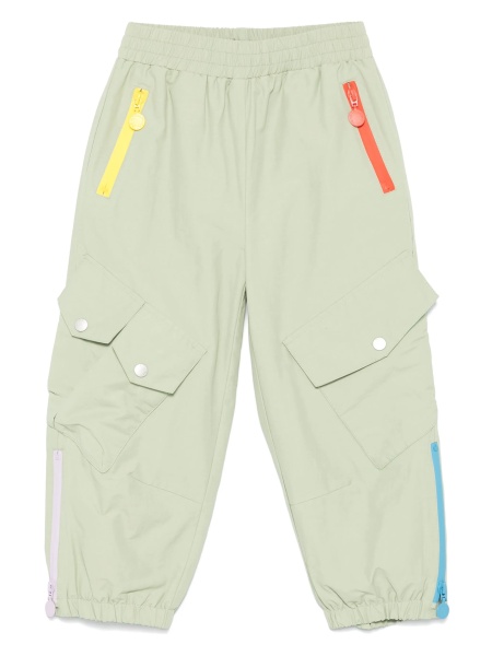 Pantaloni Stella McCartney verzi din bumbac si poliamida