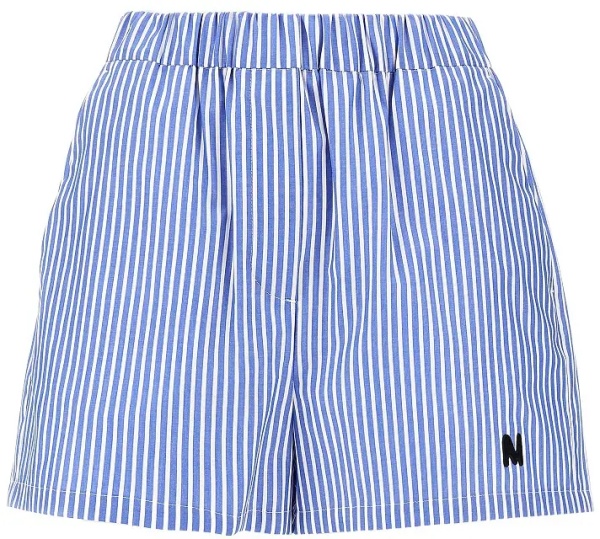 Pantaloni Striped poplin shorts