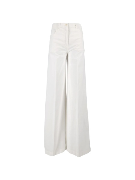 Pantaloni talie inalta Aspesi albi