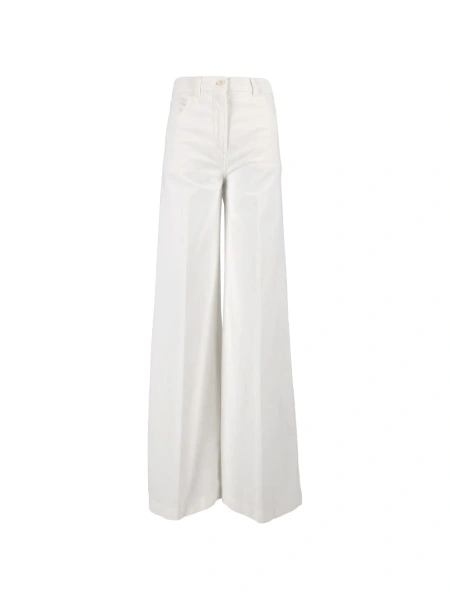Pantaloni talie inalta Aspesi albi