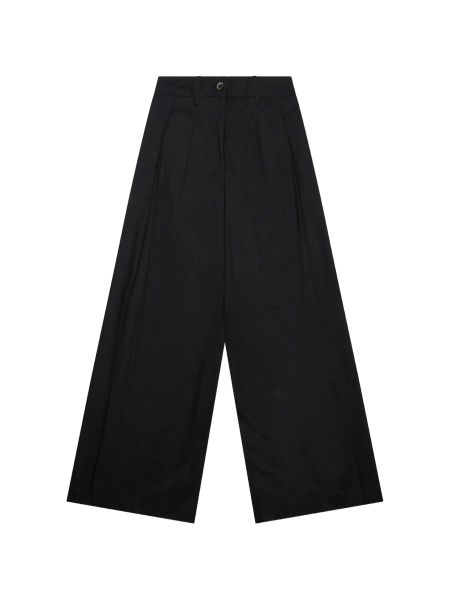 Pantaloni talie inalta NINE:INTHE:MORNING negri