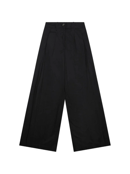 Pantaloni talie inalta NINE:INTHE:MORNING negri