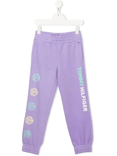 Pantaloni Tommy Hilfiger violet