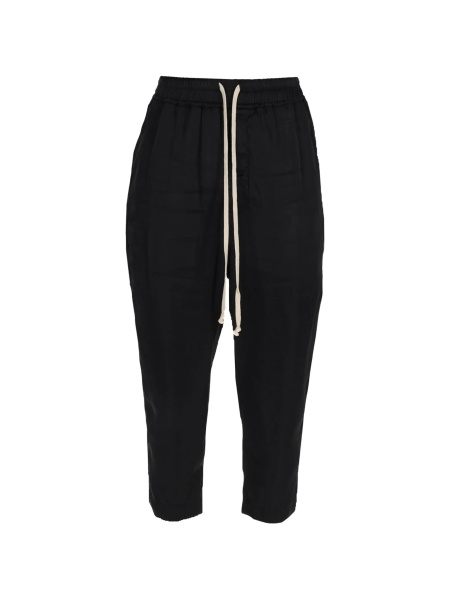 Pantaloni trei sferturi Rick Owens negri