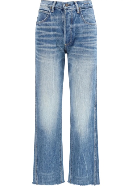 Pantaloni Washed denim cigarette Jeans